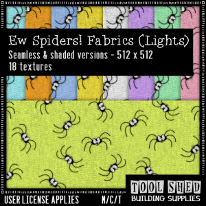 Tool Shed - Ew Spiders Fabrics - Lights Ad